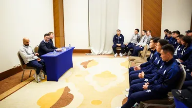 Вице-президент Казахстанской федерации футбола (КФФ) Давид Лория посетил учебно-тренировочный сбор