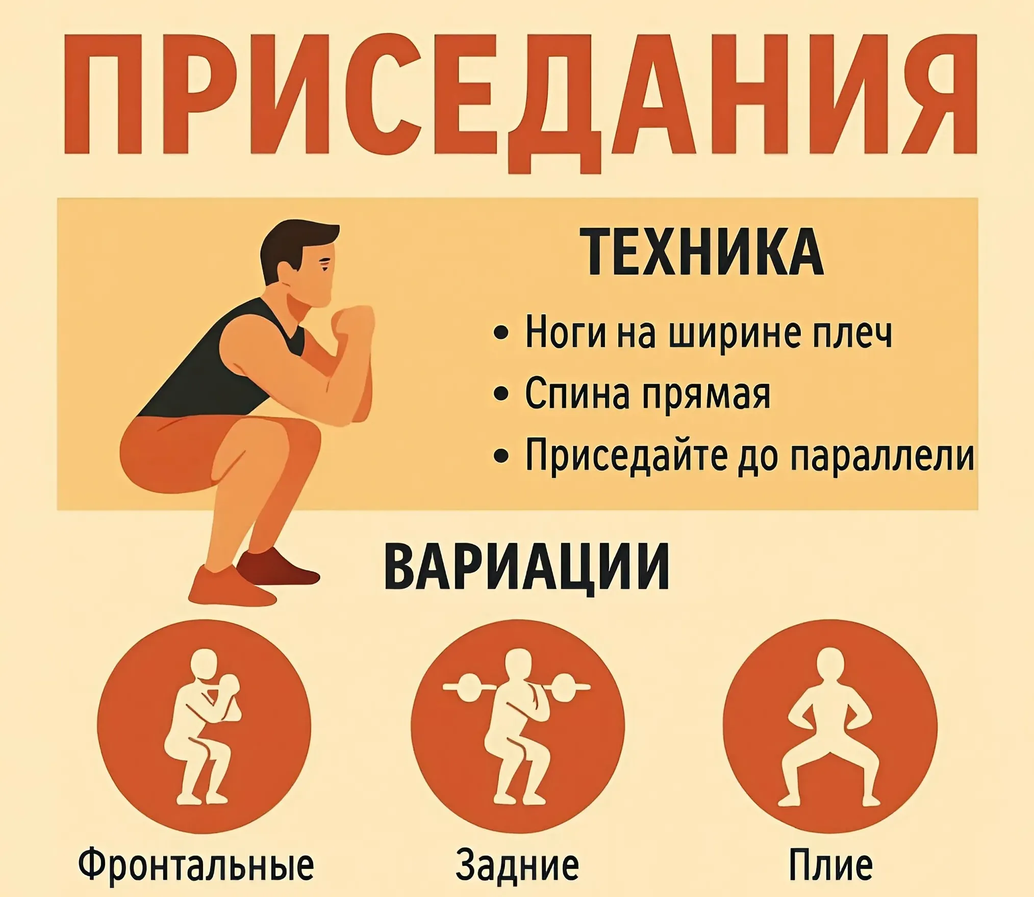 Иллюстративное фото Польза приседания для мужчин: техника выполнения фото на sportnews.kz от 30 мая 2025 16:19