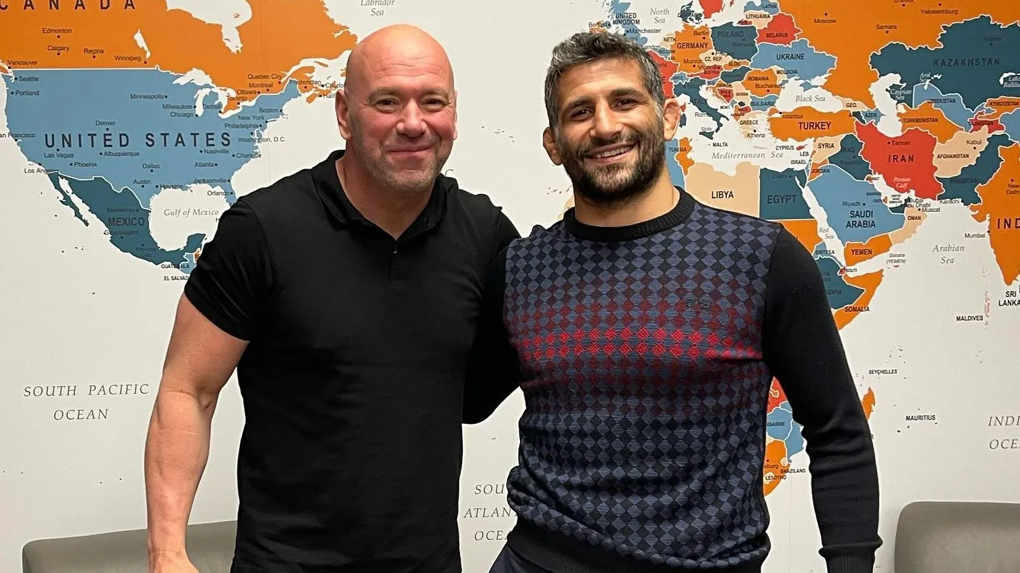 Дана Уайт и Бенеил Дариуш Дана Уайт и Бенеил Дариуш фото на sportnews.kz от 27 июня 2025 21:23