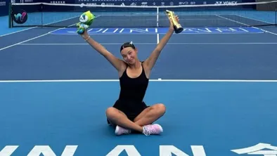 Казахстанская теннисистка Аружан Сагандыкова выиграла финал ITF W15 в Китае