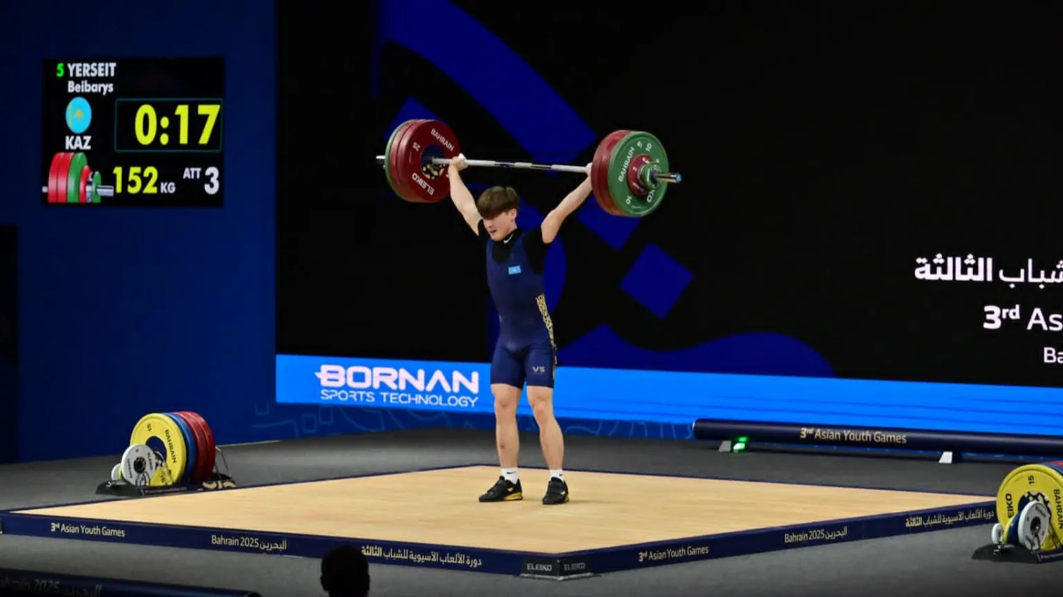 Серебро и бронза Ерсеита: казахстанский тяжелоатлет вошел в число лучших на ЮАИ Серебро и бронза Ерсеита: казахстанский тяжелоатлет вошел в число лучших на ЮАИ фото на sportnews.kz от 28 октября 2025 14:49