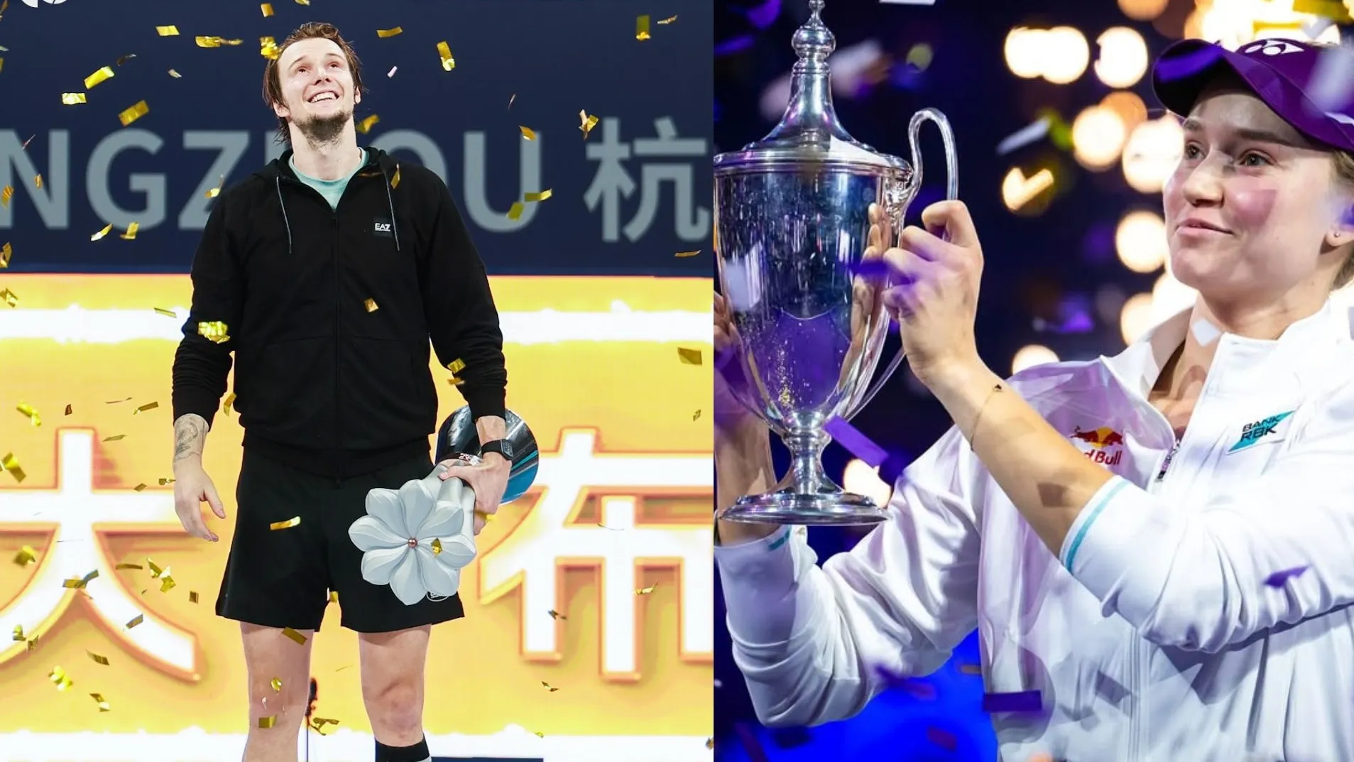 Бублик и Рыбакина фото на sportnews.kz от 10 ноября 2025 13:15