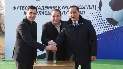 В Таразе заложили фундамент новой футбольной академии: что делает ее объектом уровня FIFA