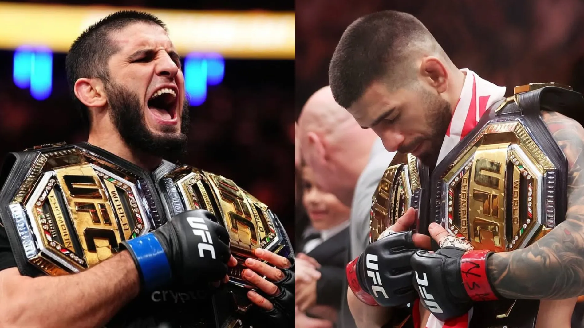 Ислам Махачев и Илия Топурия фото на sportnews.kz от 23 декабря 2025 09:00