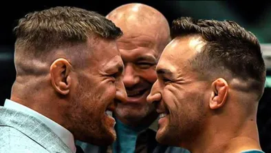 Conor McGregor (слева) vs. Michael Chandler (справа) 