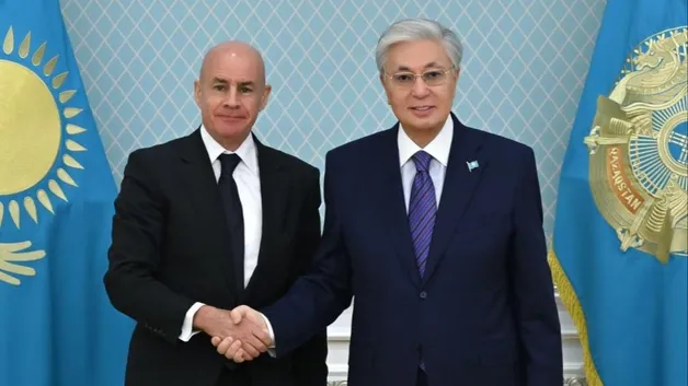 Касым-Жомарт Токаев на встрече с президентом FIS