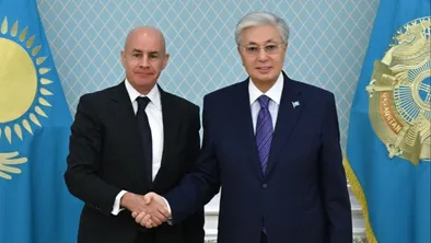 Касым-Жомарт Токаев на встрече с президентом FIS