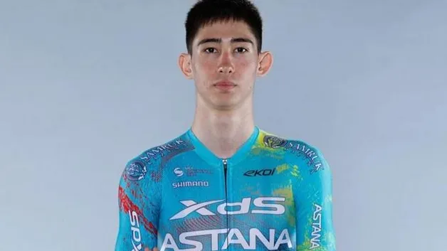 Владислав Башлыков на сборах перед сезоном в составе XDS Astana Development Team