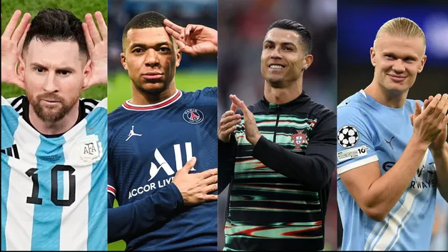 Alt: Роналду, Мбаппе, Холанд и Месси — самые высокие доходы в футболе