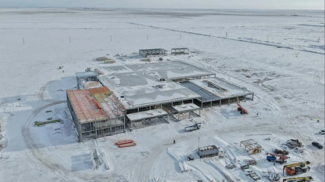 Ход строительства крупного социального объекта в Абайской области фото на sportnews.kz от 22 января 2026 16:41