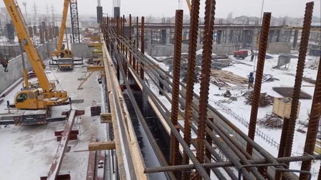 Строительство спорткомплекса Кызылорда Арена
