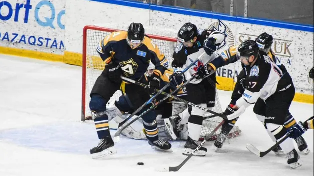 ХК «Алматы» в матче PRO HOKEI LIGASY