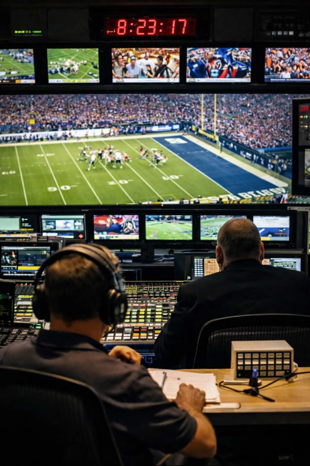 Режиссерская и пульт управления прямой трансляцией крупного спортивного события в США фото на sportnews.kz от 09 февраля 2026 09:30