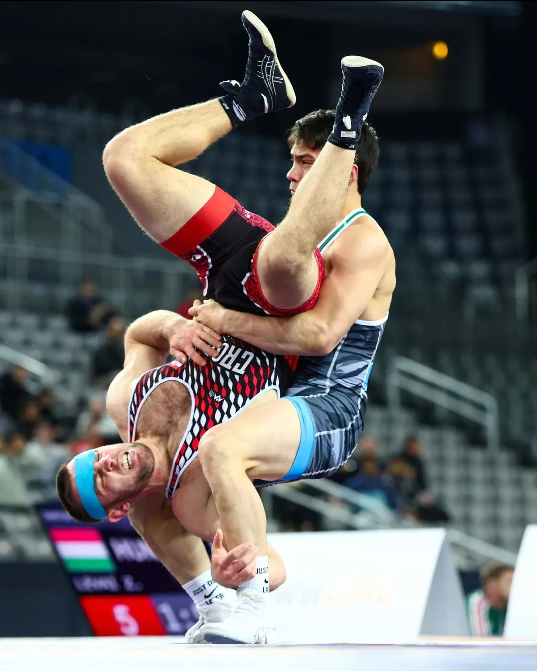 Фрагмент поединка на международном борцовском турнире в Загребе фото на sportnews.kz от 09 февраля 2026 12:02