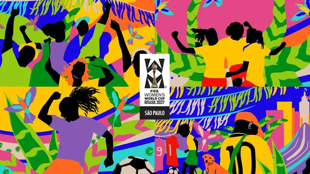 Уличное искусство в честь чемпионата мира по футболу среди женщин 2027 года