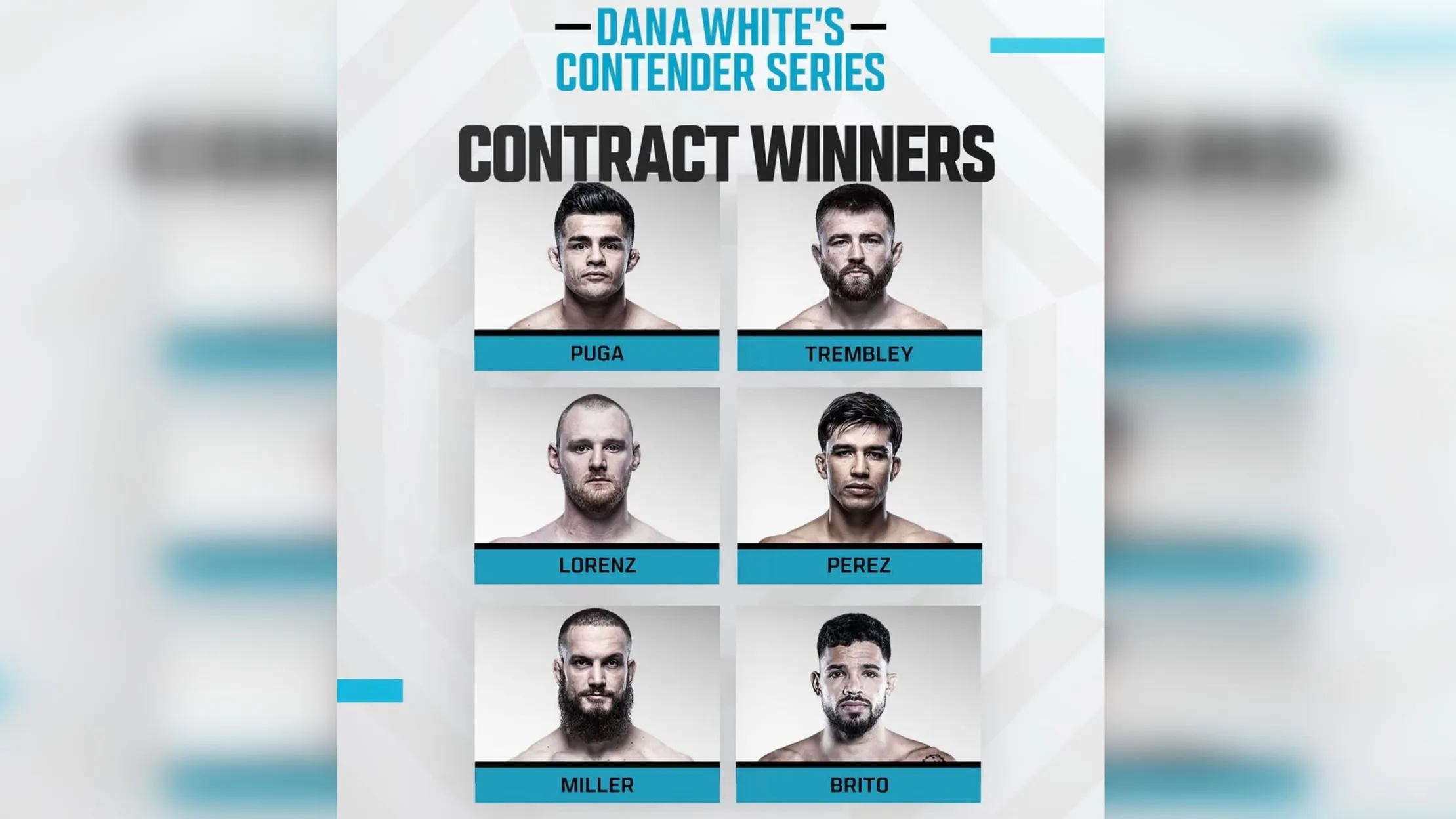 Дана Уайт выбрал шестерых новых бойцов UFC по итогам второго этапа Contender Series