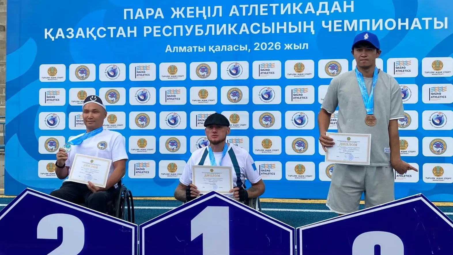 Акмолинский параатлет завоевал три награды на чемпионате Казахстана