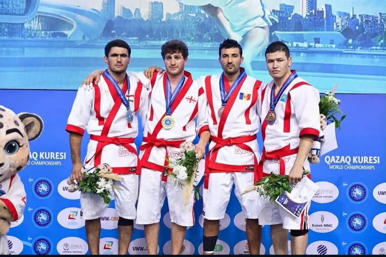 Полицейский из Кызылорды завоевал бронзу чемпионата мира по казакша курес