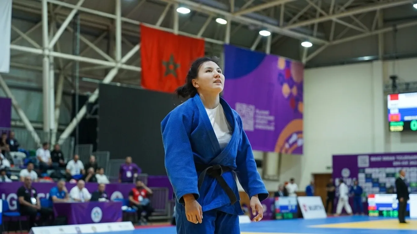 Аруна Жангельдина на чемпионате VI Игр исламской солидарности.
