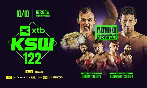 Якименко – Морелли на KSW 122: время начала 10 октября и трансляция в Казахстане