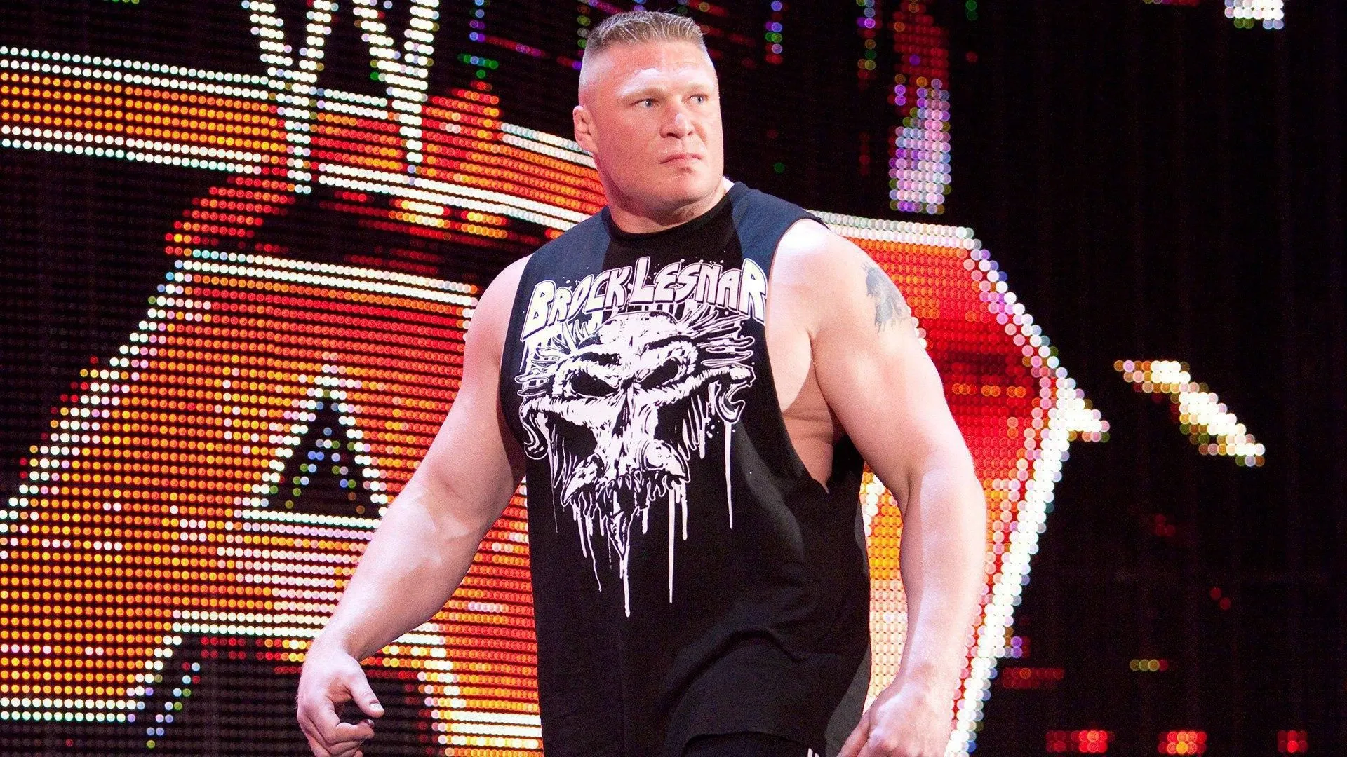 Архивное фото: Саймон / Flickr, Брок Леснар на шоу WWE RAW, 2 апреля 2012 года.