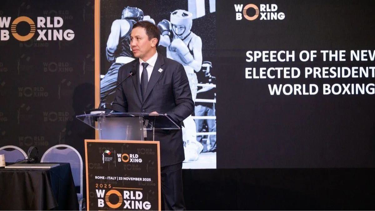 Геннадий Головкин во время конгресса World Boxing в Риме, 23 ноября 2025 года